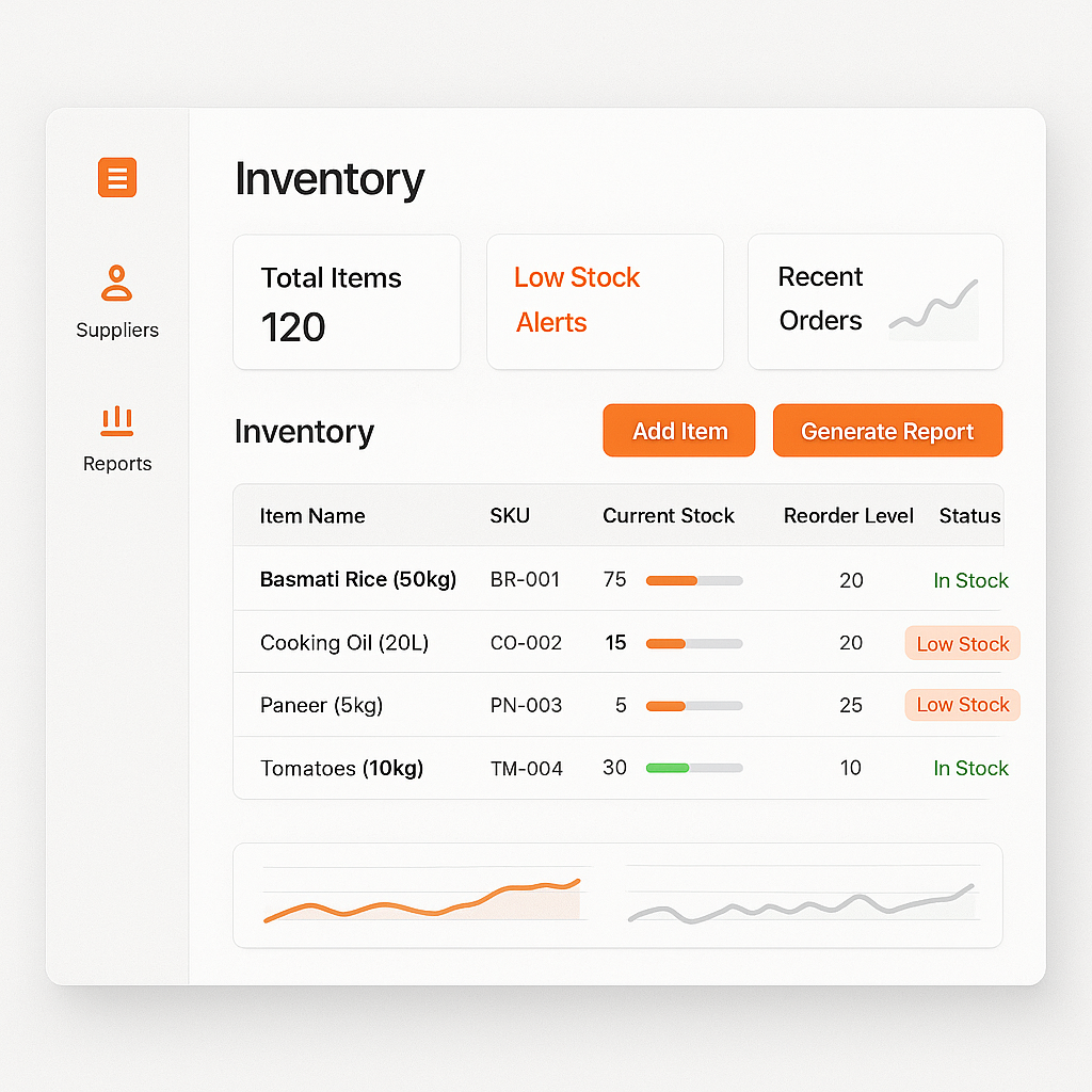 Inventory Management Screenshot