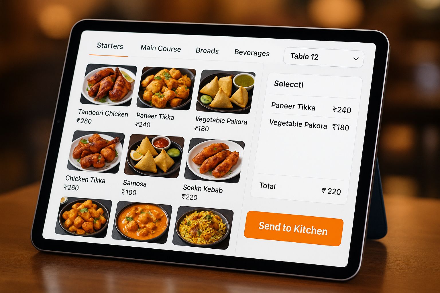 Mobile Ordering Screenshot
